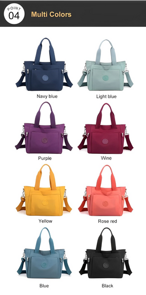 Women's Seven Compartment Shoulder Tote Bag by Juana Fashion