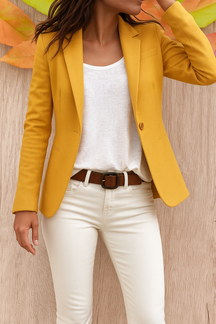 Women's Fitted Office Blazer | Annika in Black - Juana Fashion