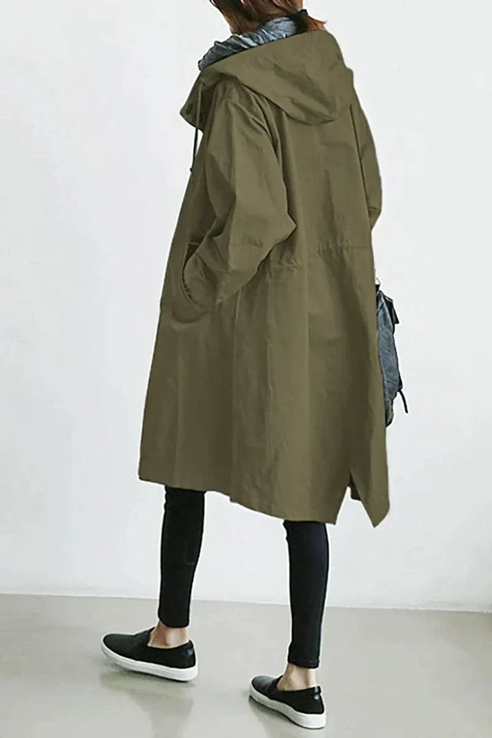 Women's Hooded Trench Coat — View 9
