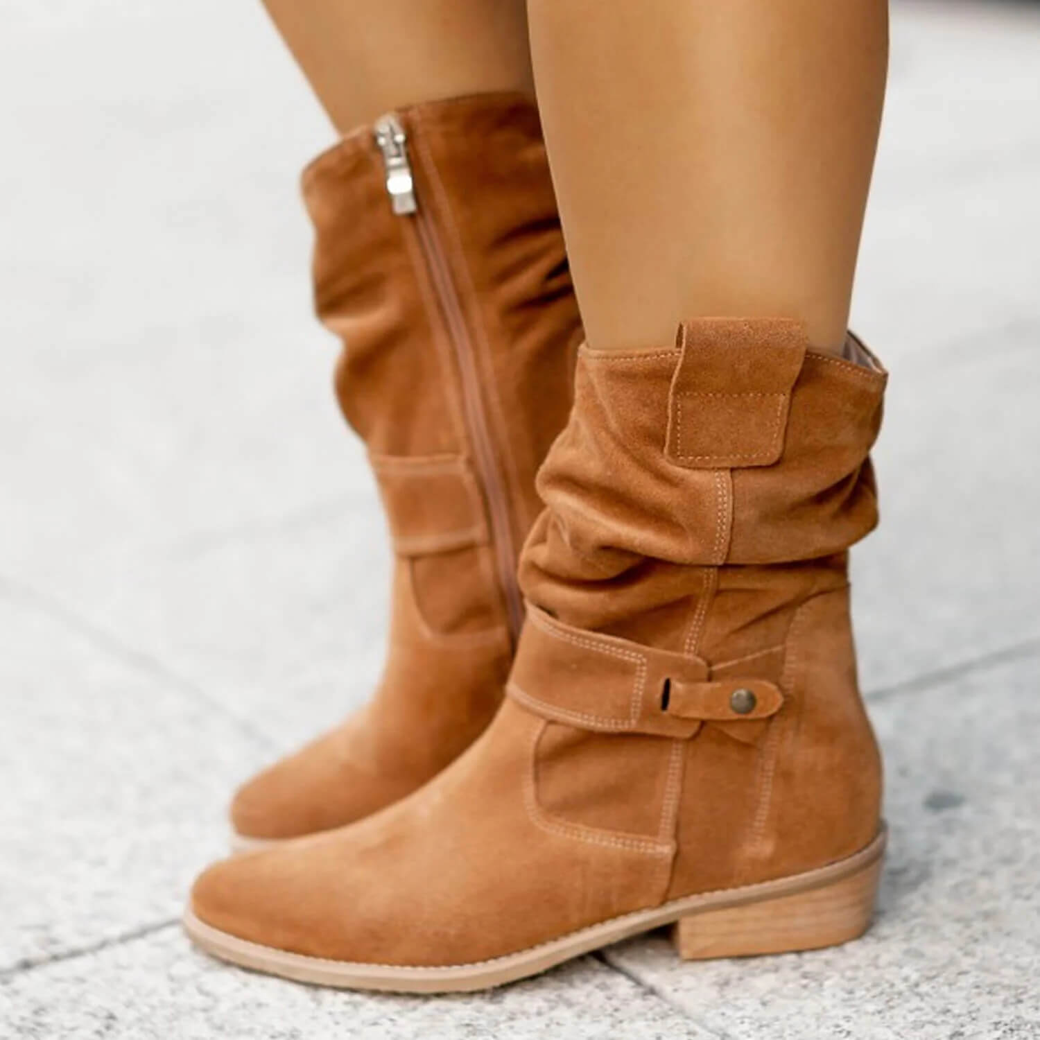 Women's Suede Look Boots — View 3