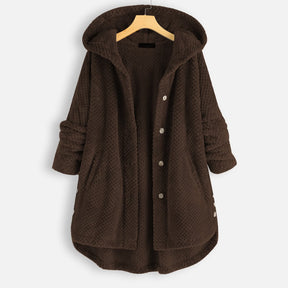 Women's Hooded Reversible Fleece Jacket — View 7