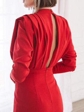 Women's Turtleneck Sweater Dress — View 5
