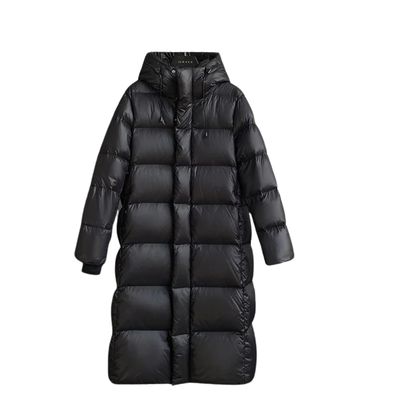 Women's Balloon Sleeve Thumbhole Hooded Puffer Jacket — View 1