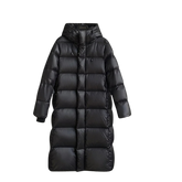 Women's Balloon Sleeve Thumbhole Hooded Puffer Jacket — View 1