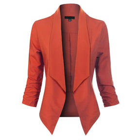Women's Open-Front Blazer | Susanne in Red - Juana Fashion