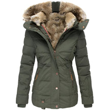 Women's Fitted Hooded Winter Jacket | Bettina in Black - Juana Fashion