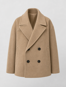 Women's Double-Breasted Peacoat Jacket | Frampton in Navy - Juana Fashion
