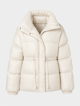Women's Insulated Hooded Jacket | Grantley in Cream - Juana Fashion