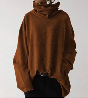 Women's Hooded Turtleneck Sweater — View 4