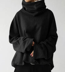 Women's Hooded Turtleneck Sweater — View 3