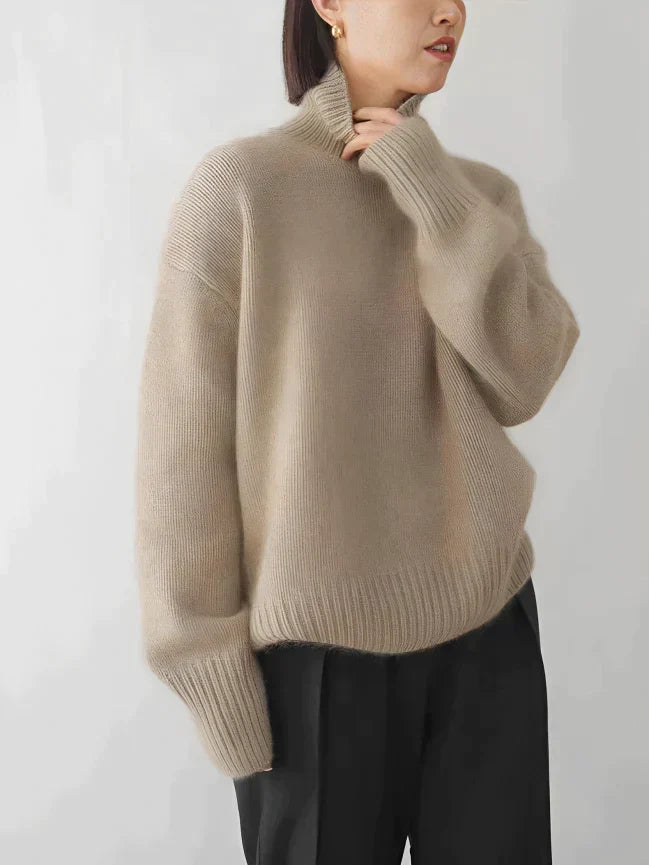 Women's Cashmere Turtleneck Sweater — View 2