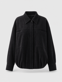 Women's Corduroy Shirt Jacket | Farrow in Chocolate Brown - Juana Fashion