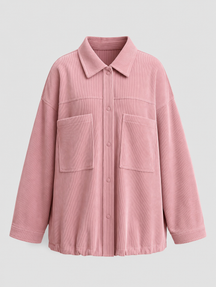 Women's Corduroy Shirt Jacket | Farrow in Chocolate Brown - Juana Fashion
