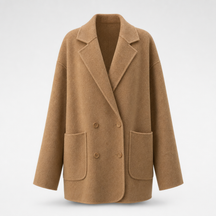 Women's Oversized Wool-Blend Shirt Jacket | Pemberton in Cream - Juana Fashion