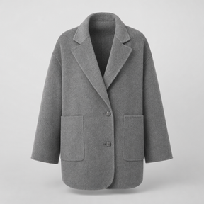 Women's Oversized Wool-Blend Shirt Jacket | Pemberton in Camel - Juana Fashion
