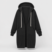 Women's Oversized Zip-Up Hoodie | Rowley in Heather Gray - Juana Fashion