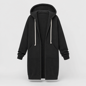 Women's Oversized Zip-Up Hoodie | Rowley in Heather Gray - Juana Fashion