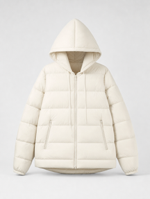 Women's Hooded Down Jacket | Everett in Black - Juana Fashion