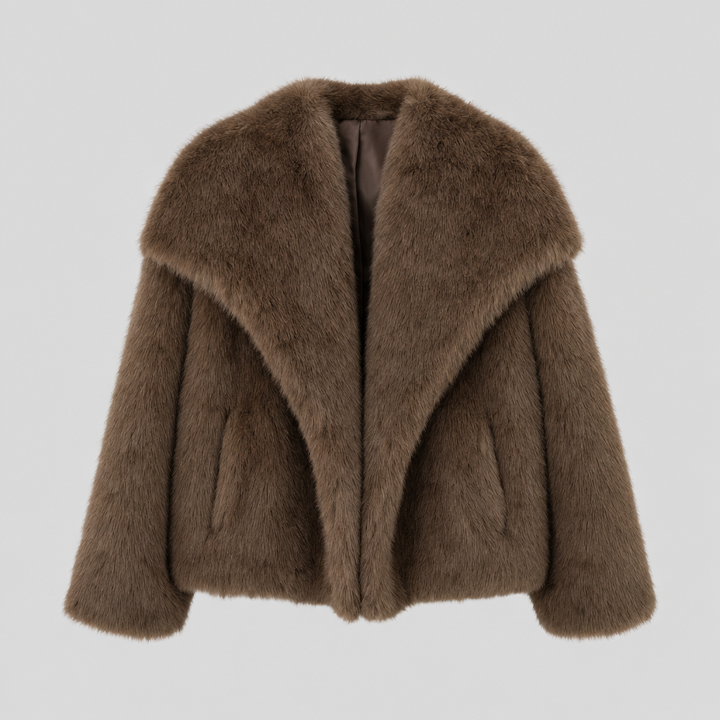Women's Faux Fur Coat | Glenmore in Brown - Juana Fashion