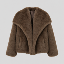 Women's Faux Fur Coat | Glenmore in Brown - Juana Fashion