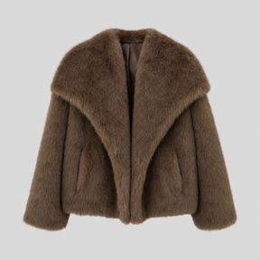 Women's Faux Fur Coat | Glenmore in Brown - Juana Fashion