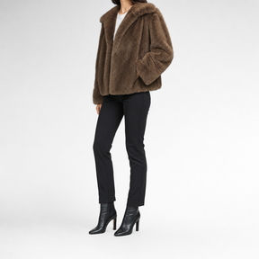 Women's Faux Fur Coat | Glenmore in Brown - Juana Fashion