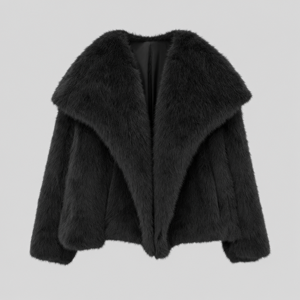 Women's Faux Fur Coat | Glenmore in Black - Juana Fashion