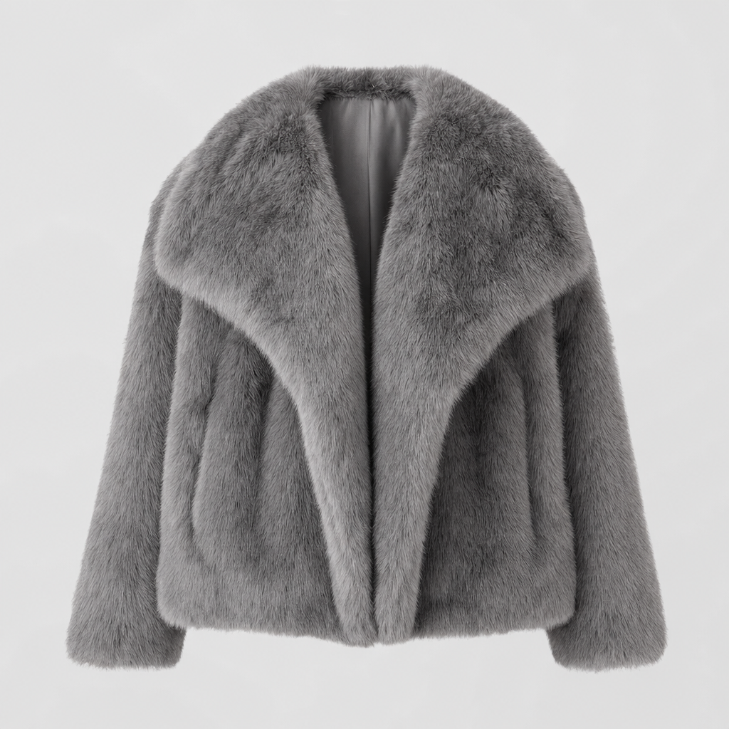 Women's Faux Fur Coat | Glenmore in Black - Juana Fashion