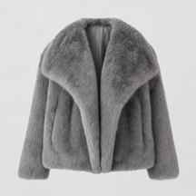 Women's Faux Fur Coat | Glenmore in Black - Juana Fashion