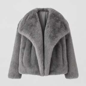 Women's Faux Fur Coat | Glenmore in Black - Juana Fashion