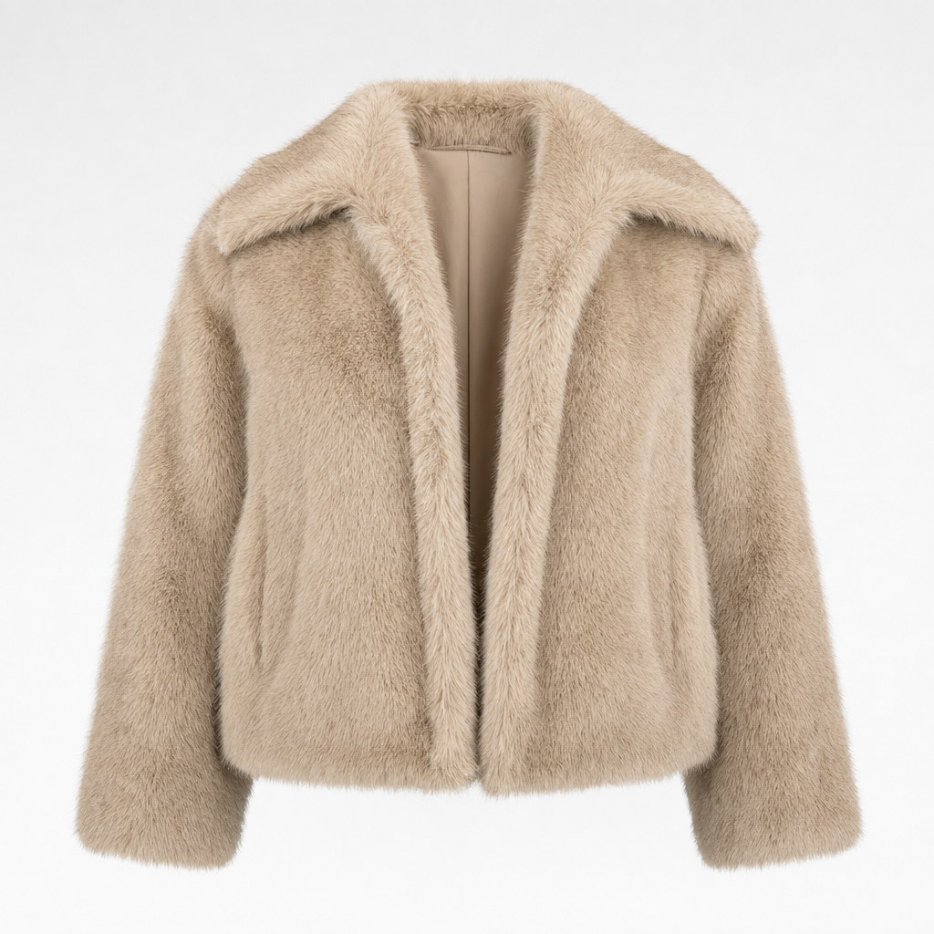 Women's Faux Fur Coat | Glenmore in Black - Juana Fashion