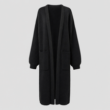Women's Long Coatigan | Kelmscott in Black - Juana Fashion
