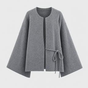 Women's Knit Kimono Jacket | Lindale in Gray - Juana Fashion