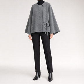 Women's Knit Kimono Jacket | Lindale in Gray - Juana Fashion