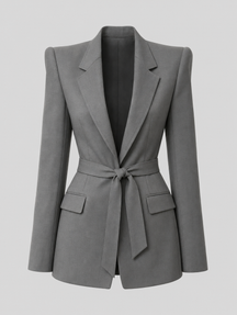 Women's Oversized Belted Blazer | Rothwell in Black - Juana Fashion