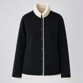 Women's Reversible Coat with Fleece | Ulcombe in Black - Juana Fashion