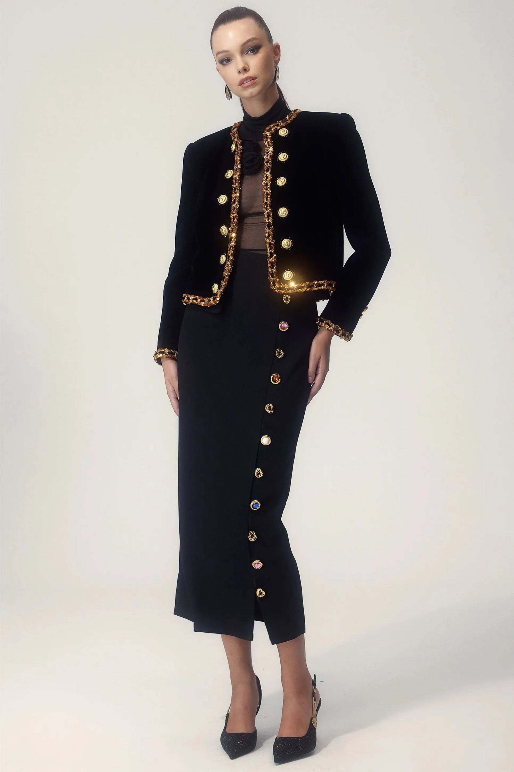 Women's Button Detail Jacket — View 5