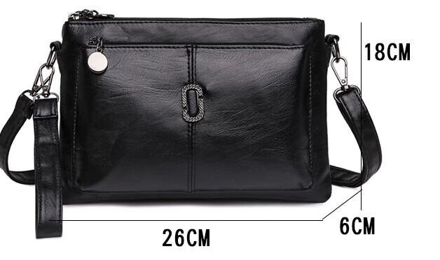 Women's Faux Leather Multi Pocket Crossbody Bag by Juana Fashion