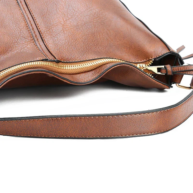 Women's Faux Leather Convertible Hobo Bag by Juana Fashion