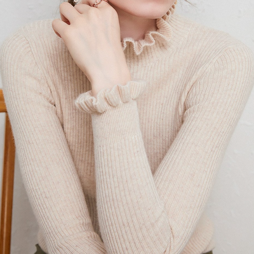 Women's Cashmere Turtleneck Sweater — View 6