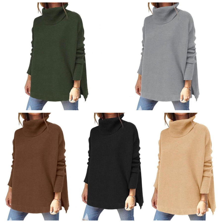 Women's Oversized Turtleneck Sweater — View 2