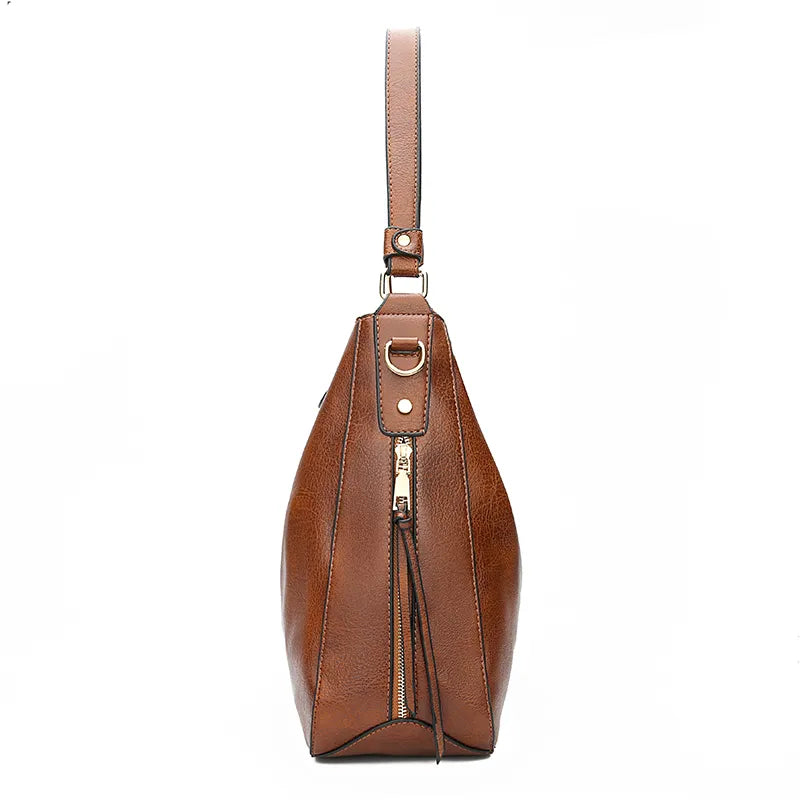 Women's Faux Leather Convertible Hobo Bag by Juana Fashion