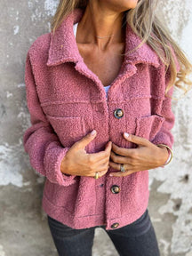Women's Jacket with Cozy Lining | Lena in Green - Juana Fashion