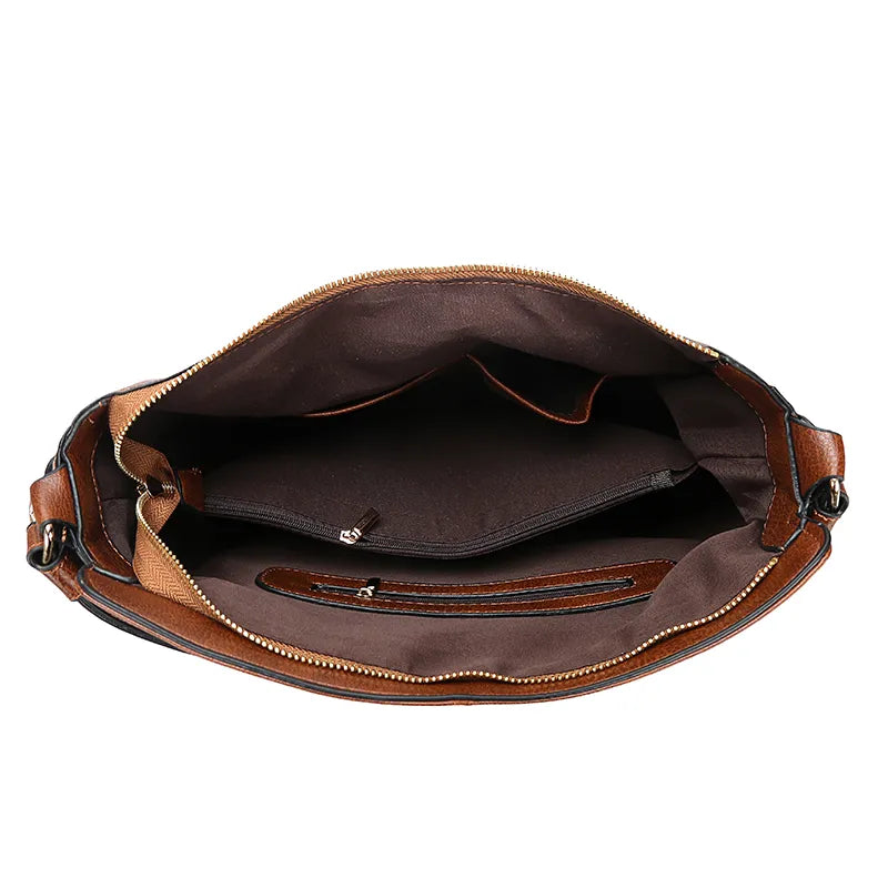 Women's Faux Leather Convertible Hobo Bag by Juana Fashion