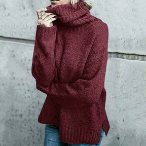 Women's Wool Oversized Turtleneck Sweater — View 6