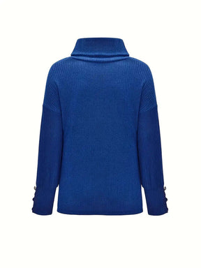 Women's Wool Turtleneck Sweater — View 3