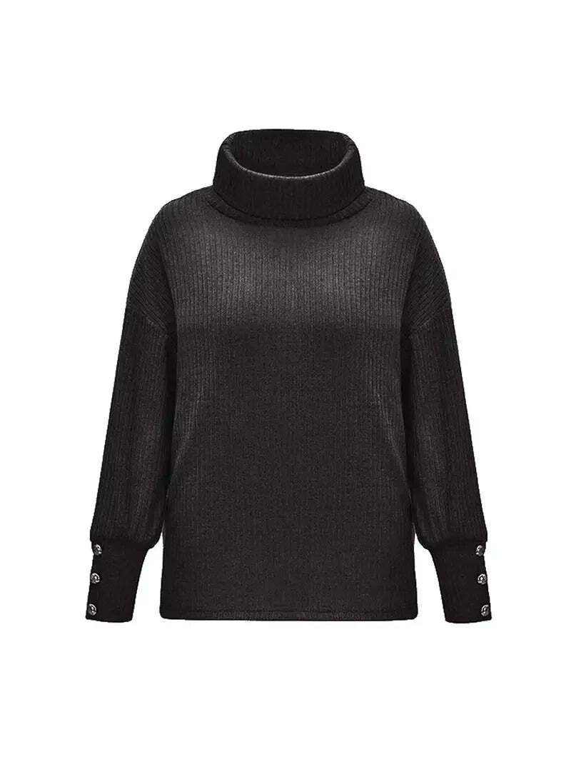 Women's Wool Turtleneck Sweater — View 2