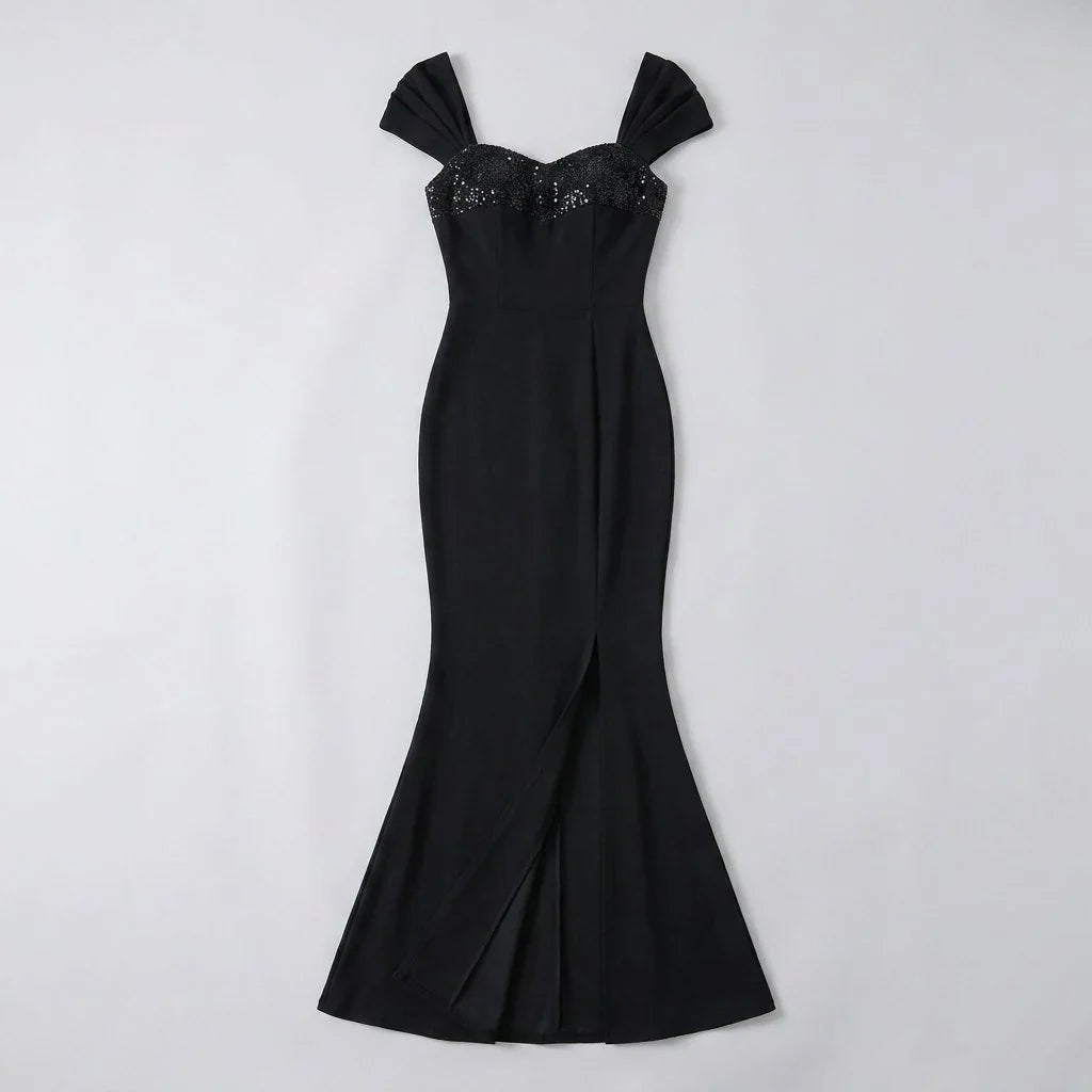 Women's Sequin Mermaid Evening Dress with Slit | Isla
