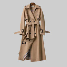 Women's Belted Double-Breasted Trench Coat | Helga in Beige - Juana Fashion