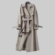 Women's Belted Double-Breasted Trench Coat | Helga in Beige - Juana Fashion